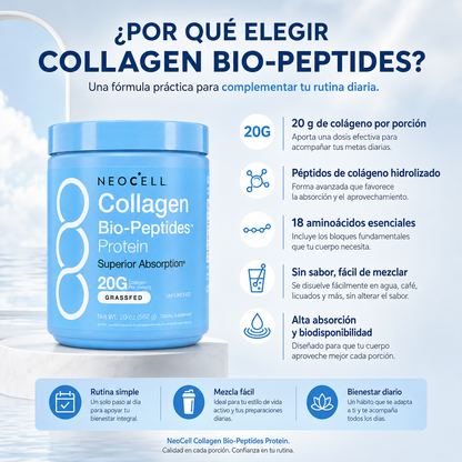 NeoCell® Collagen Bio-Peptides™ · Colágeno Hidrolizado en Polvo 567 g